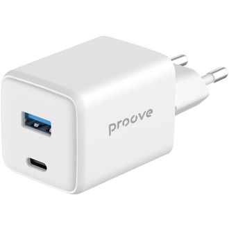 Сетевое зарядное устройство Proove Pocket GaN 45W (Type-C + USB) (white) (WCPG45110002) - фото 3 Сетевое зарядное устройство Proove Pocket GaN 45W (Type-C + USB) (white) (WCPG45110002) - фото 3