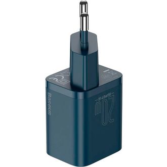 Сетевое зарядное устройство Baseus Super Silicone PD Charger 20W (1Type-C) + With Cable Type-C to Lightning - Blue (TZCCSUP-B03) - фото 2 Сетевое зарядное устройство Baseus Super Silicone PD Charger 20W (1Type-C) + With Cable Type-C to Lightning - Blue (TZCCSUP-B03) - фото 2