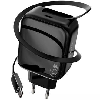Сетевое зарядное устройство Proove Fixtape GaN 65W (Type-C) (black) (WCFP65010201) - фото 1