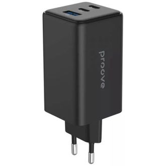 Сетевое зарядное устройство Proove Pocket GaN Max 100W (2Type-C + USB) (black) (WCPG10012201) - фото 1
