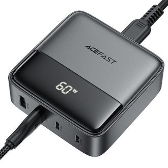 Сетевое зарядное устройство для Acefast Z6 2USB + 2USB-C PD 65W (black) - фото 2