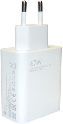 Сетевое зарядное устройство для Xiaomi Wall Charger 67W White + USB-C (BHR6035EU) (EU) - фото 2 Сетевое зарядное устройство для Xiaomi Wall Charger 67W White + USB-C (BHR6035EU) (EU) - фото 2