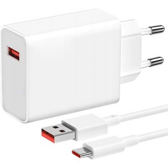 Мережевий зарядний пристрій Xiaomi 67W HyperCharge Combo White Type-C cable (BHR9465EU) (EU) - фото 1