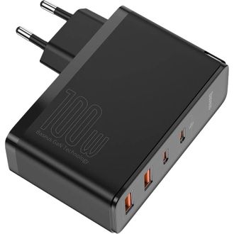 Мережевий зарядний пристрій Baseus GaN2 Pro Quick Charger 2C+2U 100W EU Black (CCGAN2P-L01) - фото 2 Мережевий зарядний пристрій Baseus GaN2 Pro Quick Charger 2C+2U 100W EU Black (CCGAN2P-L01) - фото 2