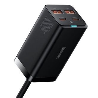 Мережевий зарядний пристрій Baseus GaN3 Pro Desktop Fast Charger 2U+2C 100W EU Black (CCGP000101) - фото 2 Мережевий зарядний пристрій Baseus GaN3 Pro Desktop Fast Charger 2U+2C 100W EU Black (CCGP000101) - фото 2