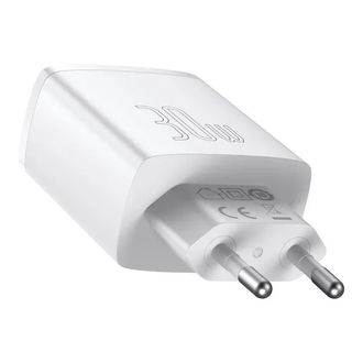 Сетевое зарядное устройство Baseus Compact Quick Charger 2U+C 30W White (CCXJ-E02) - фото 3