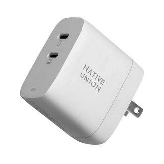 Мережевий зарядний пристрій Native Union Fast GaN Charger PD 67W Dual USB-C Port White (FAST-PD67-WHT-INT) - фото 2