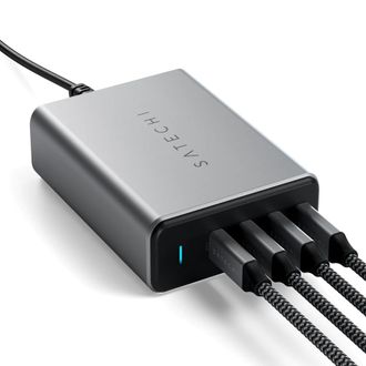 Мережевий зарядний пристрій Satechi 165W USB-C 4-Port PD GaN Charger Space Gray (ST-UC165GM-EU) - фото 1 Мережевий зарядний пристрій Satechi 165W USB-C 4-Port PD GaN Charger Space Gray (ST-UC165GM-EU) - фото 1