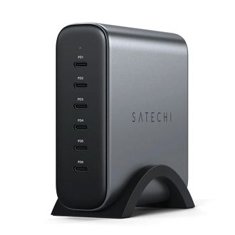 Мережевий зарядний пристрій Satechi 200W USB-C 6-Port PD GaN Charger Space Gray (ST-C200GM-EU) - фото 1