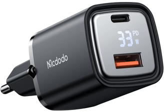 СЗУ Mcdodo Fast Charger Set PD+QC 33W с кабелем USB-C Black (CH-1701) - фото 1 СЗУ Mcdodo Fast Charger Set PD+QC 33W с кабелем USB-C Black (CH-1701) - фото 1