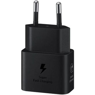 Сетевое зарядное устройство Samsung 25W Power Adapter (w/o cable) Black (EP-T2510NBE) - фото 1 Сетевое зарядное устройство Samsung 25W Power Adapter (w/o cable) Black (EP-T2510NBE) - фото 1