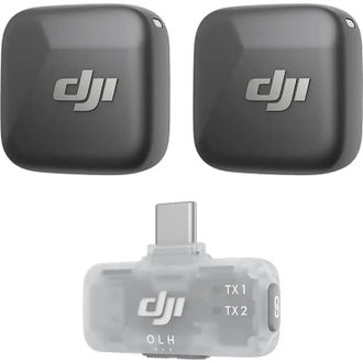 Микрофонная радиосистема DJI Mic Mini Mobile Version (2 TX + 1 Mobile RX) Black - фото 1 Микрофонная радиосистема DJI Mic Mini Mobile Version (2 TX + 1 Mobile RX) Black - фото 1