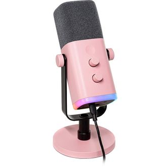 Микрофон динамический Fifine AM8P USB/XLR Pink - фото 1
