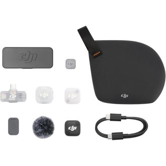 Микрофонная радиосистема DJI Mic Mini Mobile Version 2 (1 TX + 1 Mobile RX+Charging Case), Black (CP.RN.00000533.01) - фото 6 Микрофонная радиосистема DJI Mic Mini Mobile Version 2 (1 TX + 1 Mobile RX+Charging Case), Black (CP.RN.00000533.01) - фото 6