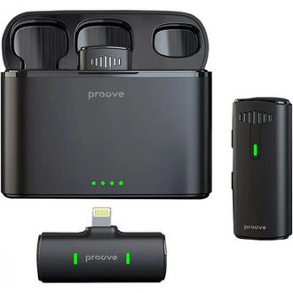 Бездротовий петличний мікрофон Proove Demo Lightning (black) (PMDM00010102) - фото 1