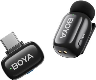 Беспроводной петличный микрофон Boya mini 2-06 Type-C Black - фото 1