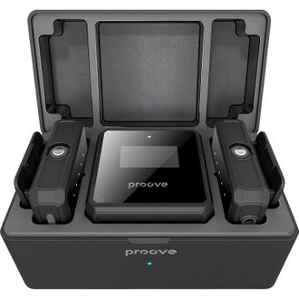 Беспроводной петличный микрофон Proove Forum black (PPWM25000201) - фото 1 Беспроводной петличный микрофон Proove Forum black (PPWM25000201) - фото 1