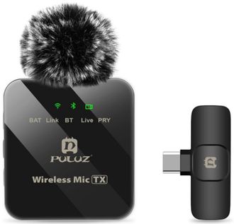 Микрофонная радиосистема для телефона Puluz Type-C Black (PU646B) - фото 1