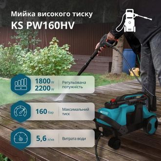 Мінімийка високого тиску Konner&Sohnen KSPW160HV - фото 3