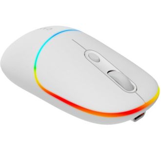 Мышка Canyon MW-22 Dual Band RGB Wireless Snow White (CNS-CMSW22SW) - фото 2 Мышка Canyon MW-22 Dual Band RGB Wireless Snow White (CNS-CMSW22SW) - фото 2