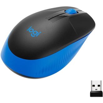 Мышка Logitech M190 Wireless, Full size, Blue (910-005907) - фото 2 Мышка Logitech M190 Wireless, Full size, Blue (910-005907) - фото 2
