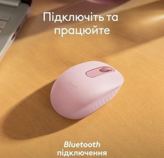 Мишка Logitech M196 Bluetooth Rose (910-007461) - фото 2 Мишка Logitech M196 Bluetooth Rose (910-007461) - фото 2