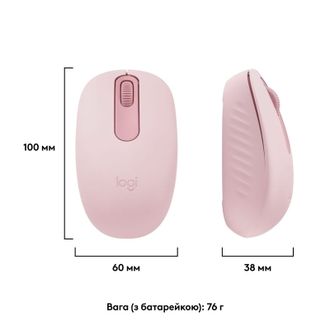 Мишка Logitech M196 Bluetooth Rose (910-007461) - фото 3 Мишка Logitech M196 Bluetooth Rose (910-007461) - фото 3