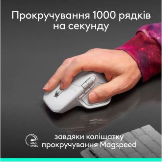 Мишка Logitech MX Master 4 for Mac White Silver (910-007576, 910-007574) - фото 3 Мишка Logitech MX Master 4 for Mac White Silver (910-007576, 910-007574) - фото 3