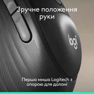 Мышка Logitech Signature Comfort Plus M850L Wireless/USB-C Graphite (910-007715) - фото 2 Мышка Logitech Signature Comfort Plus M850L Wireless/USB-C Graphite (910-007715) - фото 2