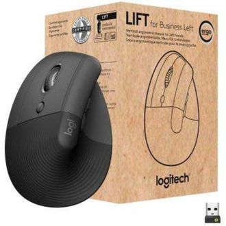 Миша Logitech Lift Left Vertical Ergonomic (910-006495) Graphite USB - фото 1 Миша Logitech Lift Left Vertical Ergonomic (910-006495) Graphite USB - фото 1