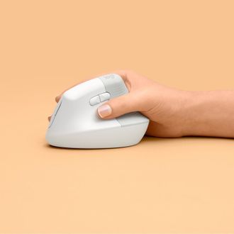 Мышь Logitech Lift Vertical Ergonomic Mouse Off-White (910-006475) - фото 2 Мышь Logitech Lift Vertical Ergonomic Mouse Off-White (910-006475) - фото 2