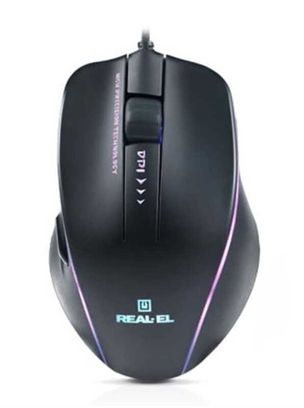 Мышка REAL-EL RM-747 Black - фото 1