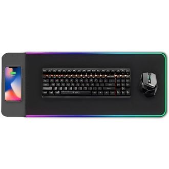 Ігрова поверхня (килимок) STAND JD-S8 з БЗП 15W LED+RGB (780*300*4mm) (Black) - фото 1 Ігрова поверхня (килимок) STAND JD-S8 з БЗП 15W LED+RGB (780*300*4mm) (Black) - фото 1