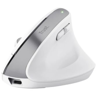 Мишка Trust Bayo+ Multidevice Ergonomic, BT/WL/USB-A, White (25399) - фото 3 Мишка Trust Bayo+ Multidevice Ergonomic, BT/WL/USB-A, White (25399) - фото 3