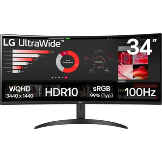 Монітор LG Curved UltraWide 34WR50QK-B - фото 1 Монітор LG Curved UltraWide 34WR50QK-B - фото 1