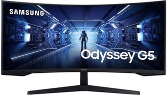 Монитор Samsung 34" Odyssey G5 (LC34G55TWWIXCI) VA Black Curved 165Hz - фото 1 Монитор Samsung 34" Odyssey G5 (LC34G55TWWIXCI) VA Black Curved 165Hz - фото 1