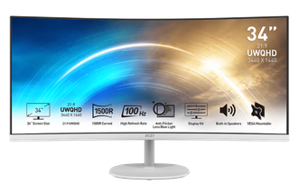 Монітор MSI PRO MP341CQW - фото 1 Монітор MSI PRO MP341CQW - фото 1