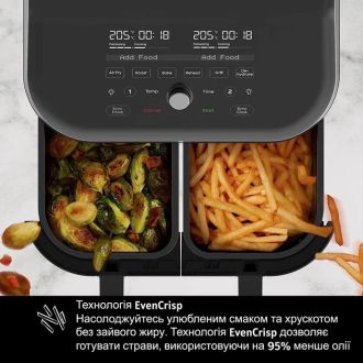 Мультипіч Instant Vortex Plus Double Basket ClearCook - фото 2