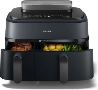 Мультипечь Philips Dual Basket Airfryer 5000 Series (NA550/00) Europe - фото 2 Мультипечь Philips Dual Basket Airfryer 5000 Series (NA550/00) Europe - фото 2