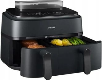 Мультипечь Philips Dual Basket Airfryer 5000 Series (NA550/00) Europe - фото 3 Мультипечь Philips Dual Basket Airfryer 5000 Series (NA550/00) Europe - фото 3
