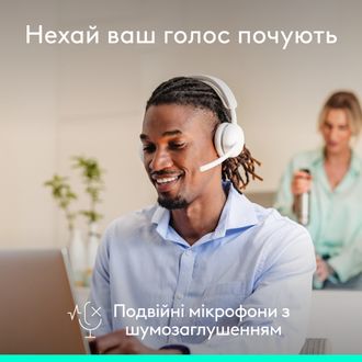 Гарнітура Logitech Zone Wireless 2 ES Off-White (981-001508) - фото 4