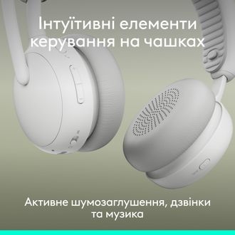 Гарнітура Logitech Zone Wireless 2 ES Off-White (981-001508) - фото 8