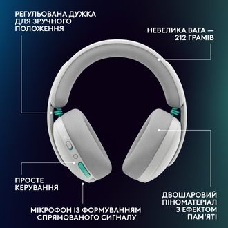 Гарнітура Logitech G325 Lightspeed White (981-001531) - фото 9 Гарнітура Logitech G325 Lightspeed White (981-001531) - фото 9