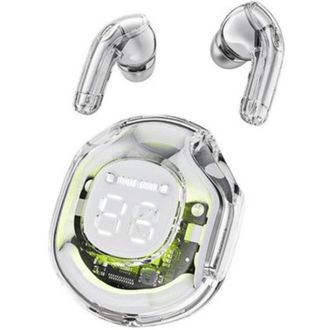 Навушники ACEFAST T8 Crystal color (2) bluetooth earbuds White Moon - фото 3