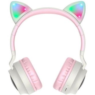 Навушники Hoco W27 Cat Ear Grey/Pink (W27GP) - фото 2