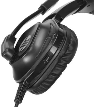 Навушники HP DHE-8002 Gaming Headset Red LED Black (DHE-8002) - фото 3 Навушники HP DHE-8002 Gaming Headset Red LED Black (DHE-8002) - фото 3