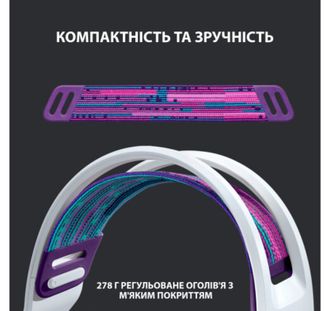 Навушники Logitech G733 White (981-000883) - фото 2