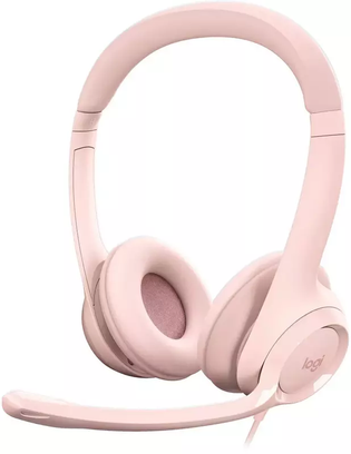 Навушники Logitech H390 USB Rose (981-001281) - фото 1