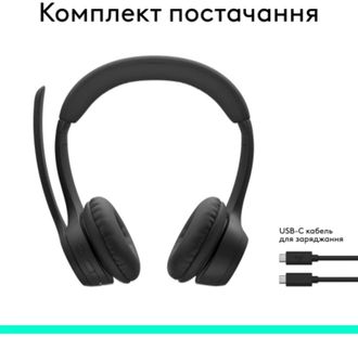 Навушники Logitech ZONE 300 Midnight Black (981-001406/981-001407) - фото 3