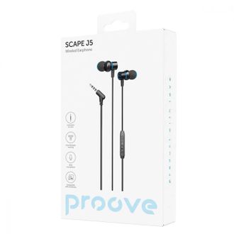 Проводные наушники Proove Scape J5 (3.5mm) black (WESJ50000801) - фото 2 Проводные наушники Proove Scape J5 (3.5mm) black (WESJ50000801) - фото 2